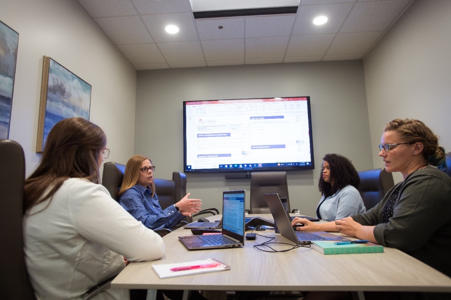 Tonia Bryant (second from left) with her Regulatory Affairs team